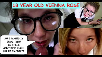 Apakah Aku Sudah Cukup Baik, Tuan? Ada Yang Bisa Aku Lakukan Untuk Membuatmu Lebih Puas? Vienna Rose Yang Berusia 18 Tahun Menggoda Dengan Kata-kata Mesum Dan Menghisap Kontol Kakek Tua Joe Jon.