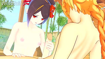 Chiori Ingin Vagina Murninya Dibersihkan Dengan Sperma Panas Putih – Hentai Genshin Impact