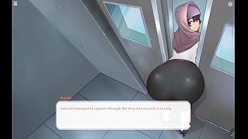 Bos Muslimahku Terjebak Di Lift Tanpa Celana Dalam!