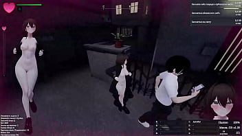 Membuka Mantel, Ia Mempertontonkan Tubuh Telanjangnya Pada Pria Asing Di Game Hentai 3d.