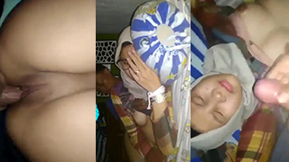 Menggoda Pacar Berjilbab Yang Malu-malu Hingga Tumpah Di Wajahnya