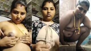 Gadis India Selatan Yang Bergairah Membuka Pakaian Dan Memuaskan Diri