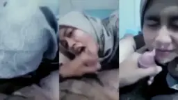 Crot Di Depan Cewek Hijab, Bikin Mukanya Basah Kena Becek