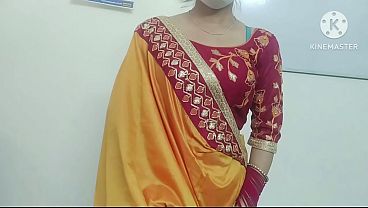 Jija Punya Sali, Kontol Do Haath Se Muh Mein Leh Rahi Hai.