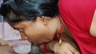 Bhabhi Sange, Desi Blowjob Habis, Tumpahan Sperma Diminum Puas.