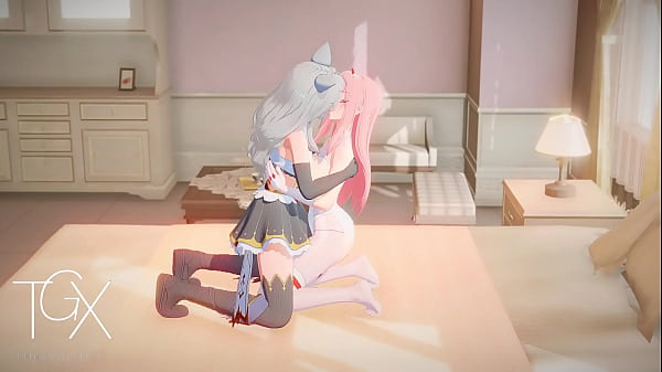 Ngentot Bareng Zero Two, Pasukan Futanari Hentai Yuri Lesbian Darling