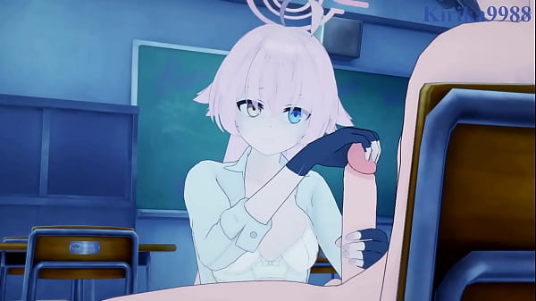 Takanashi Hoshino (bersenjata) Dan Utazumi Sakurako (idol) Ngewe Brutal Habis-habisan. – Hentai Blue Archive